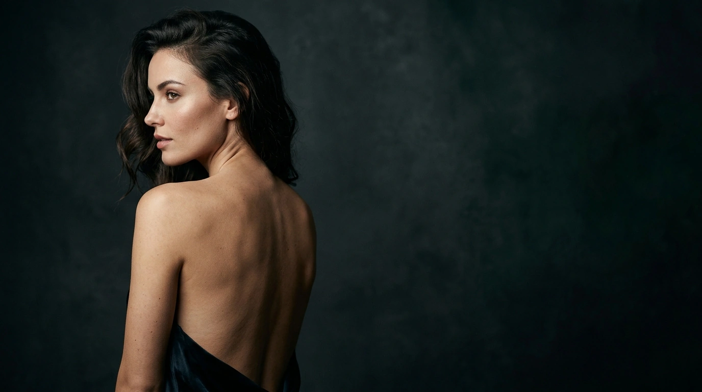 Model with bare skin before tattoo