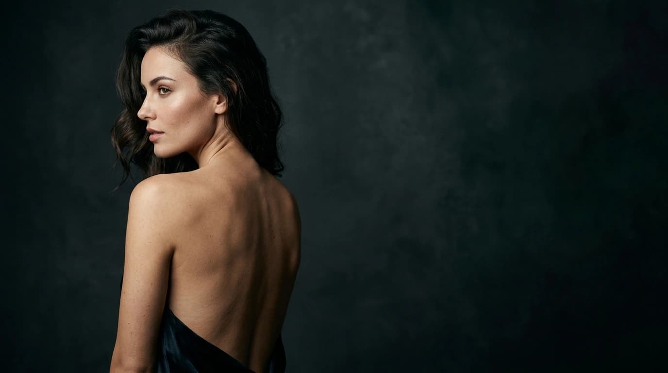 Model with bare skin before tattoo